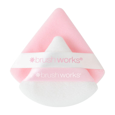 Brushworks Trianglar Powder Puff Duo