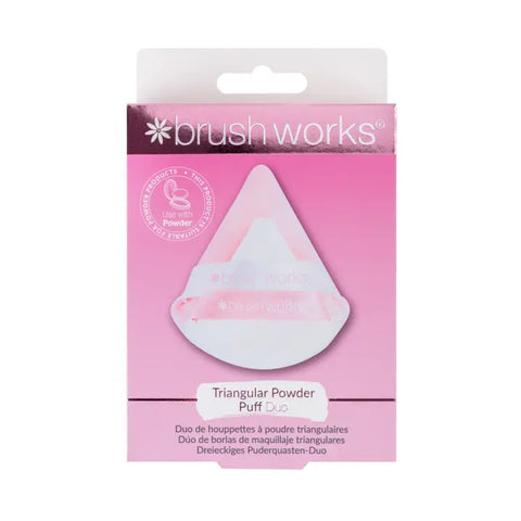 Brushworks Trianglar Powder Puff Duo