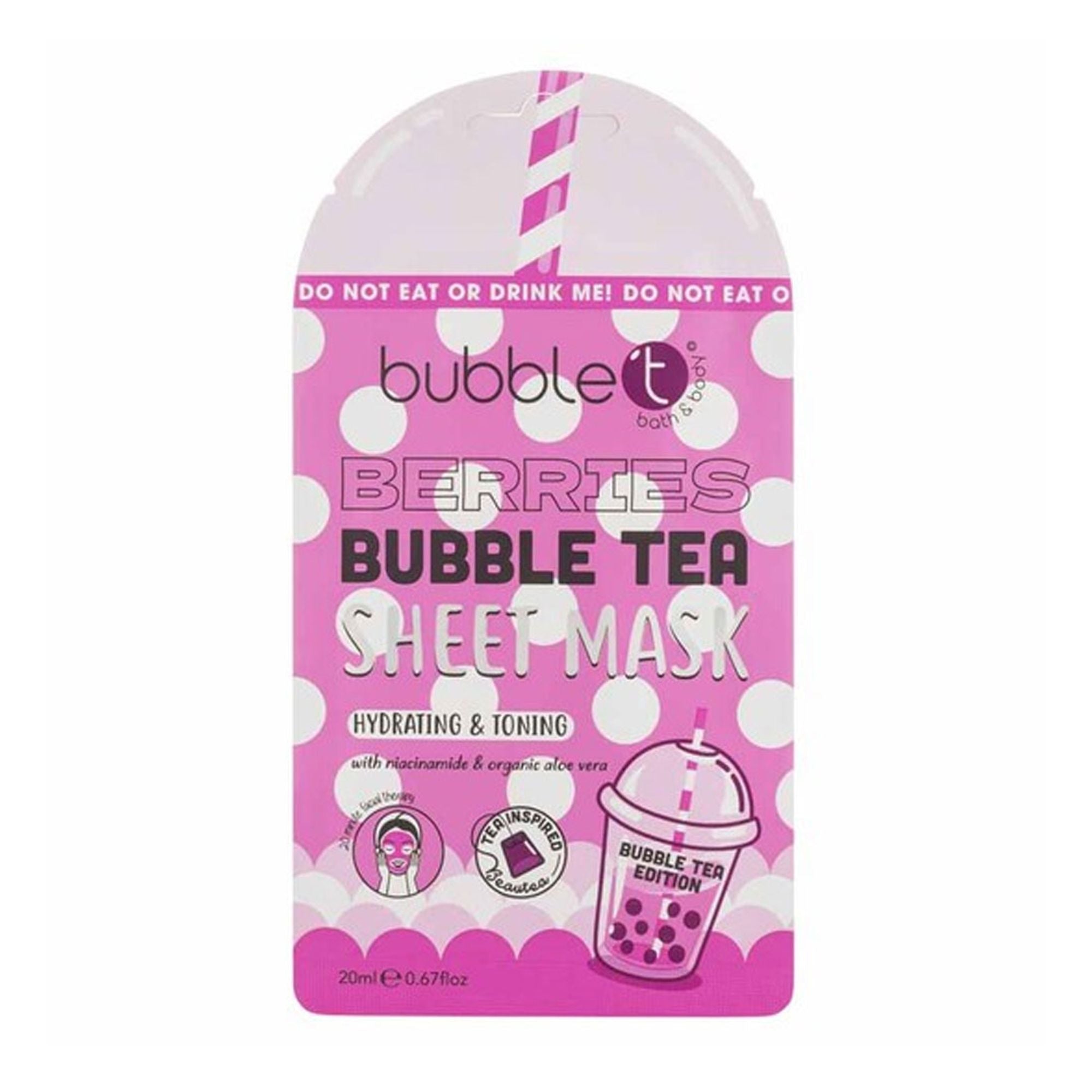 Bubble T Berries Hydrating Sheet Mask 20ml