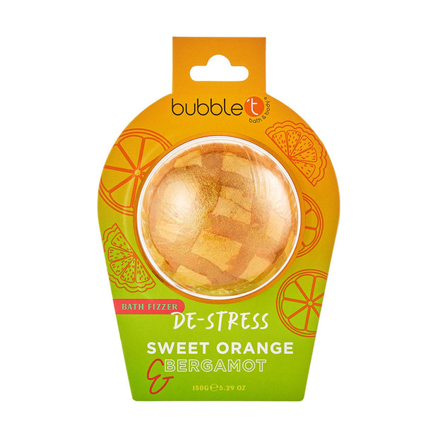 Bubble T Sweet Orange & Bergamot  De-Stress Bath Fizzer 150g