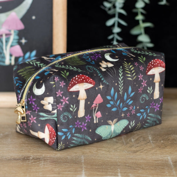 Dark Forest Print Cosmetic Bag