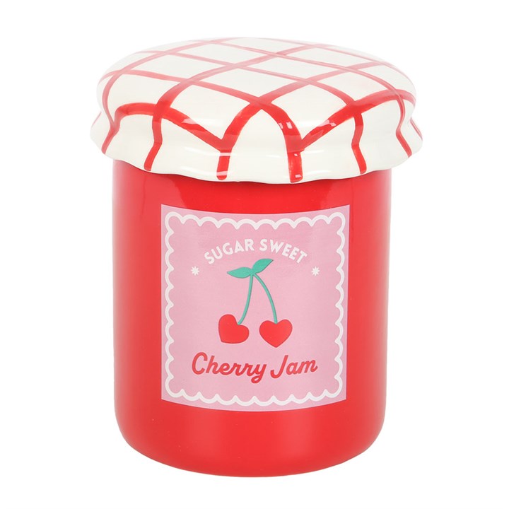 Cherry Jam Jar Oil Burner & Wax Warmer
