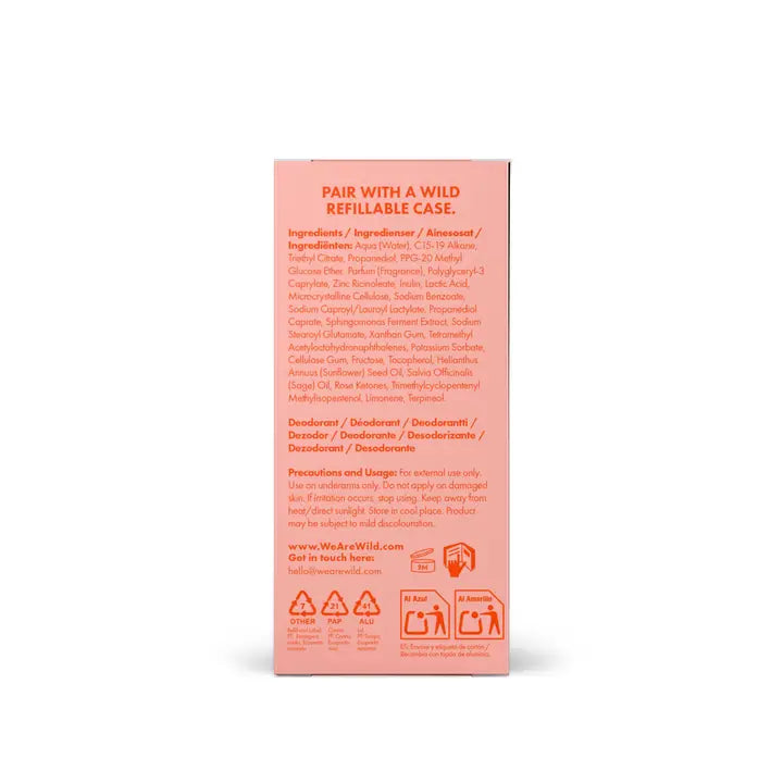Wild Roll On Deodprant Refill Honey & Cactus Flower