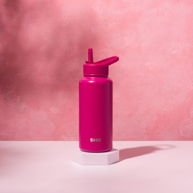 SHO Guzzler Water Bottle 950ml - Raspberry