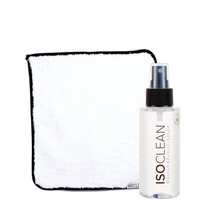 Isoclean Spray Top Brush Cleaner & Microfibre Towel