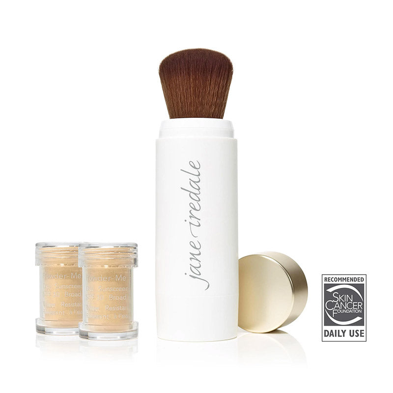 Jane Iredale Powder-Me SPF® 30 Dry Sunscreen Refillable Brush & 2 Refills