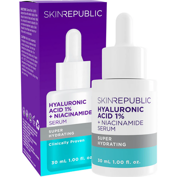 Skin Republic Hyaluronsäure 1 % + Niacinamid-Serum 30 ml