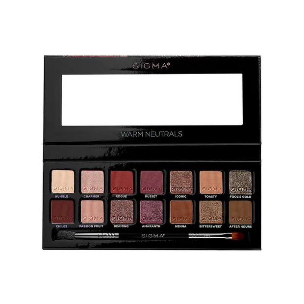 Sigma Beauty Lidschattenpalette – Warme Neutraltöne