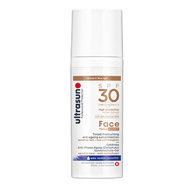 Ultrasun Face Anti-Aging-Formel getönter Honig LSF 30, 50 ml