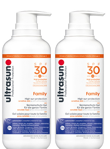 Ultrasun Super Sensitive Family SPF30 400ml x 2