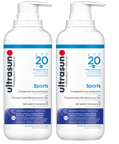 Ultrasun Sports SPF20 400ml x 2