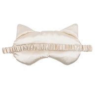 White Cat Face Satin Sleep Mask